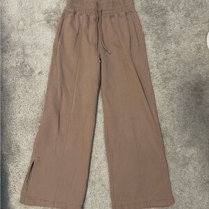 Abercrombie & Fitch dusty rose Wide-Leg Joggers